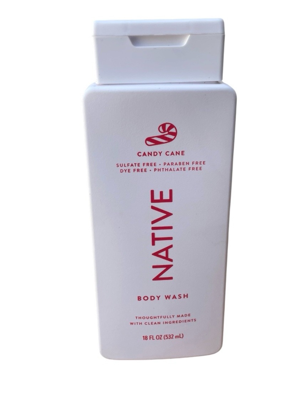 Native Candy Cane Body Wash 18oz